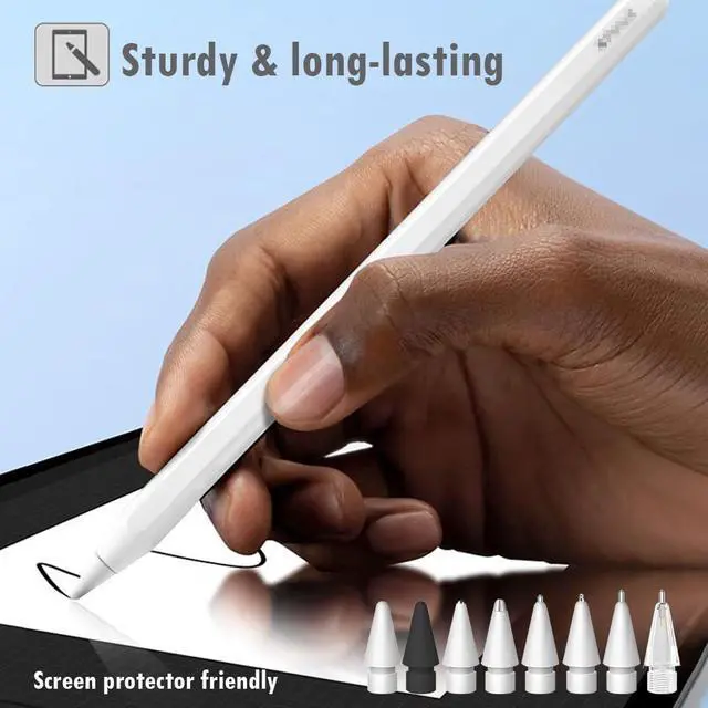 Alt view image 6 of 7 - 8 Styles Tips for Apple Pencil Tip, Multiple Durable Tips for Apple Pencil Pro Tips for Apple Pen/USB-C/1st/2nd Generation, Accessories Compatible for iPad Pencil Tips