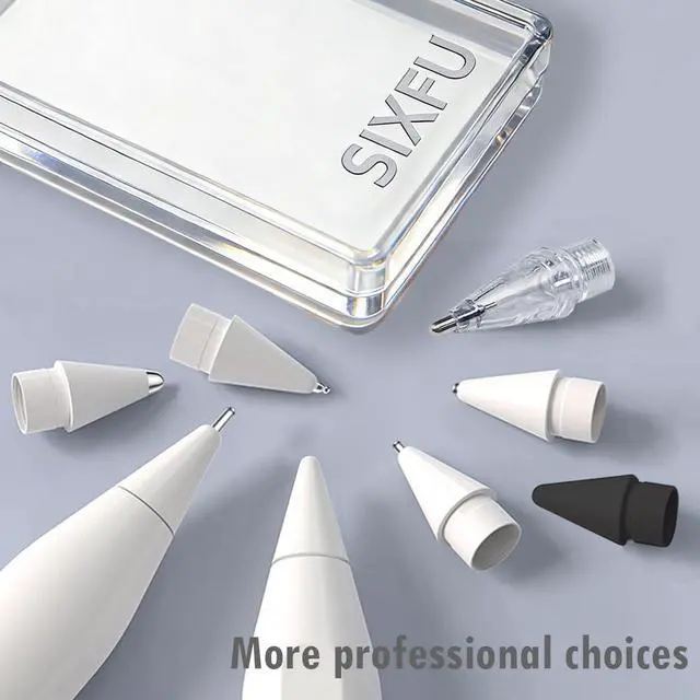 Alt view image 7 of 7 - 8 Styles Tips for Apple Pencil Tip, Multiple Durable Tips for Apple Pencil Pro Tips for Apple Pen/USB-C/1st/2nd Generation, Accessories Compatible for iPad Pencil Tips