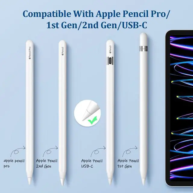 Alt view image 3 of 7 - Replacement Tips for Apple Pencil 1st & 2nd Gen