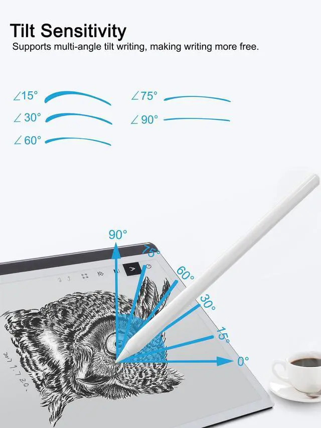 Alt view image 5 of 7 - for Apple Pencil Tips, Upgraded 6 Pack Replacement Pencil Tips with Case, No Wear Out Fine Point Precise Control Metal Pencil Nibs Compatible with Apple Pencil 1st Gen/2nd Gen/USB C/iPad Pro Pencil