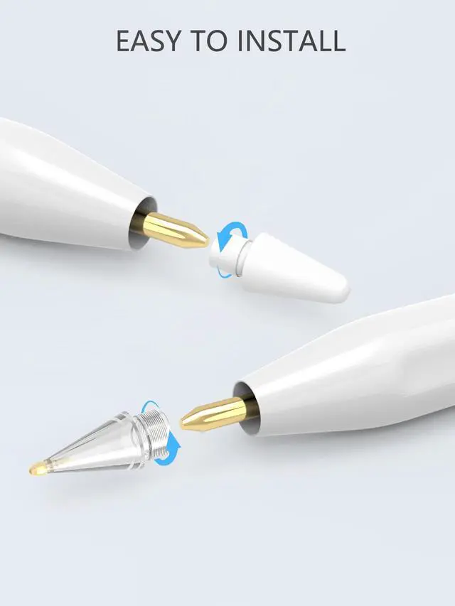 Alt view image 7 of 7 - for Apple Pencil Tips, Upgraded 6 Pack Replacement Pencil Tips with Case, No Wear Out Fine Point Precise Control Metal Pencil Nibs Compatible with Apple Pencil 1st Gen/2nd Gen/USB C/iPad Pro Pencil