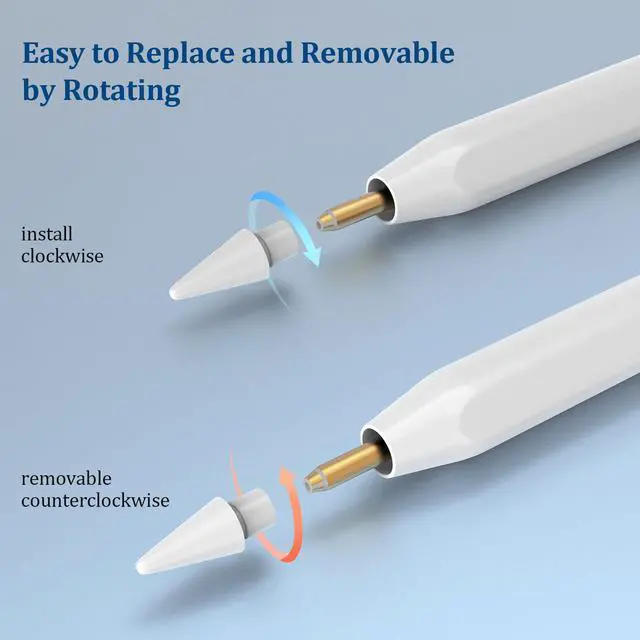 Alt view image 4 of 7 - Replacement Tips for Apple Pencil 1st & 2nd Gen