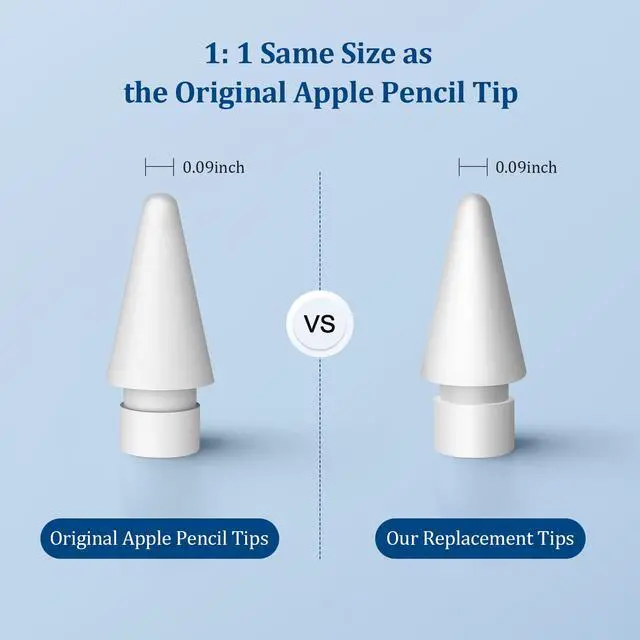 Alt view image 6 of 7 - Replacement Tips for Apple Pencil 1st & 2nd Gen