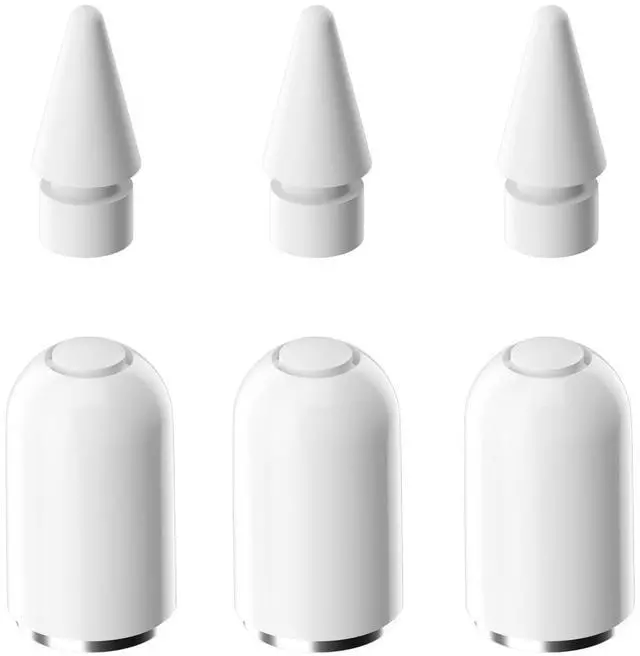 Main image of Magnetic Replacement Cap and Tips for Apple Pencil 1st Gen, 6 Pack