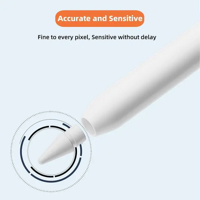 Alt view image 5 of 6 - Magnetic Replacement Cap and Tips for Apple Pencil 1st Gen, 6 Pack
