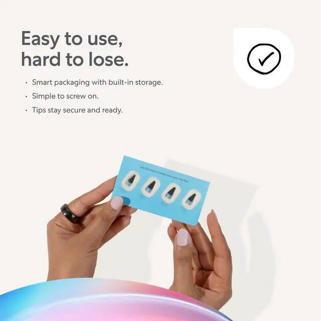 Alt view image 6 of 6 - Pencil Tips (4X) for Apple Pencil 1st & 2nd Gen, USB-C & Pro