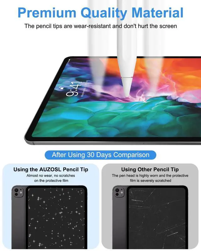 Alt view image 6 of 7 - Pencil Tips for Apple Pencil Pro/ 1st & 2nd Gen/USB-C, 6 Pack, Pink Case