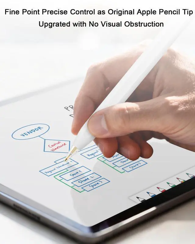 Alt view image 7 of 7 - Pencil Tips for Apple Pencil Pro/ 1st & 2nd Gen/USB-C, 6 Pack, Pink Case