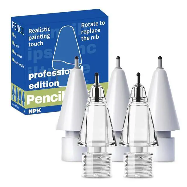 Alt view image 7 of 7 - Replacement Pencil Tips for Apple Pencil 2nd/ 1st Gen/USB-C/Pro