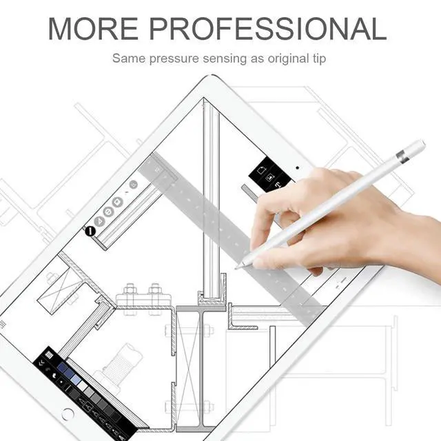 Alt view image 7 of 7 - Upgraded Replacement Tips for Apple Pencil, Mix Metal Tips for Apple Pencil 2nd Generation/ 1st Gen/USB C/Pencil Pro Tips(4 Pack)