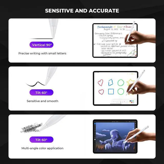 Alt view image 5 of 7 - 6Pack Replacement Pencil Tips for Apple Pencil Pro/2nd Gen/1st Gen/USB-CUpgraded iPad Pen Tips with Storage Case, IPad Pro Pencil Tips Sets, Accessories for Apple Pencil Blue 6 in 1