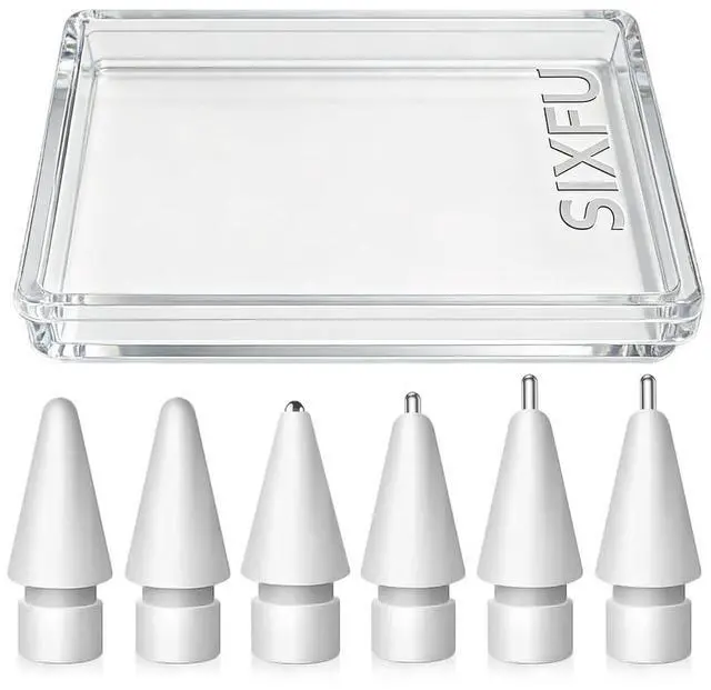 Main image of Upgraded Tips for Apple Pencil, Mix Replacement Pencil Tips for Apple Pencil 2nd/ 1st Gen/USB-C/Pencil Pro Tips(6 PCS)