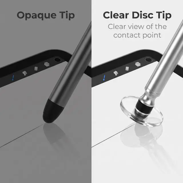 Alt view image 7 of 7 - 12 Pcs Silver Universal Stylus Replacement Tips,Universal Disc Tips Round Shape Replaceable Stylus Pen for Touch Screen Disc Tips,Nice Gifts to Share with Families,Cell Phones and Accessories