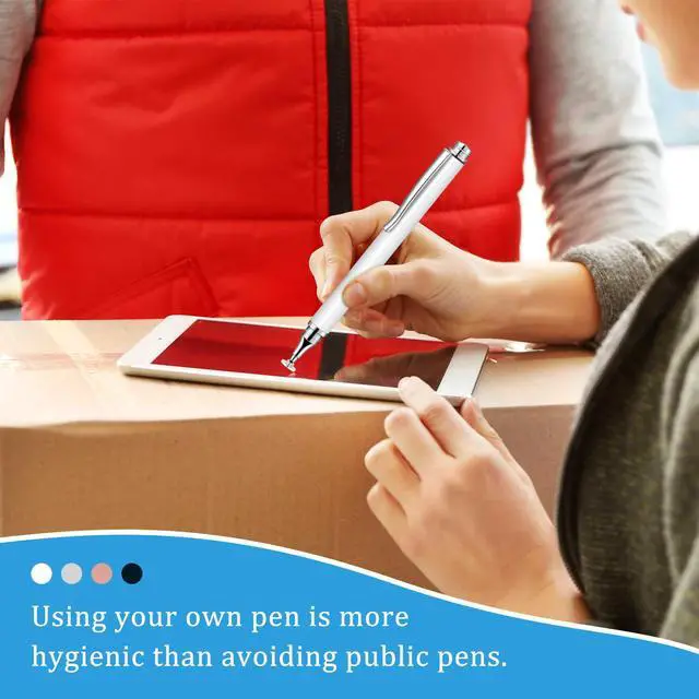 Alt view image 6 of 6 - 8 Pieces Capacitive Stylus Pens for Touch Screen, Universal Disc Fine Point Stylus Pens for Most Touch Screen Smart Devices, 4 Colors