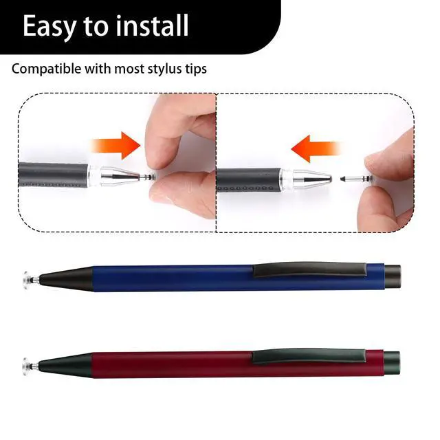 Alt view image 7 of 7 - 36 Pcs Stylus Tips Replacement Tips Only, Stylus Pen Tip Replacement High Precision Replaceable Pen Disc Tops Universal Round Shape Penpoint for Mobile Phones and Tablet PC Touch Screen Devices