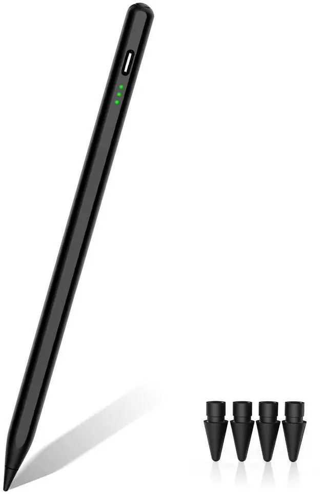 Main image of Black Stylus Pen for iPad Pro Air Mini 2018-26, Palm Rejection Fast Charge