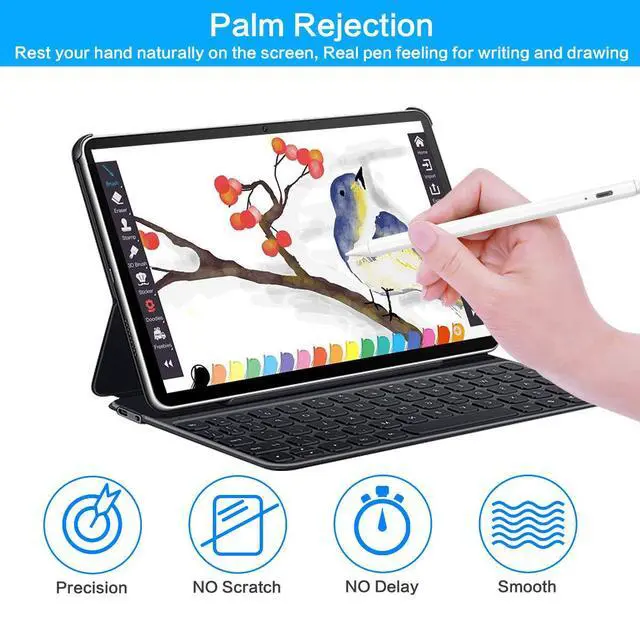 Alt view image 2 of 6 - Stylus Pen for Apple iPad Pencil - iPad Pen Palm Rejection
