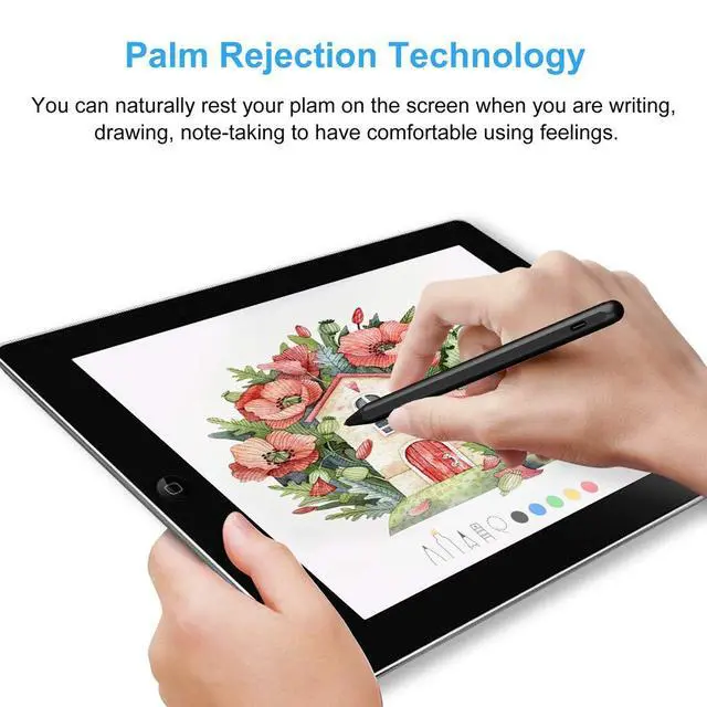 Alt view image 4 of 6 - Stylus Pen for iPad (2026-2018) with Fast Charge Palm Rejection,Active Pencil for iPad10/9/8/7/6th,11th A16,Pro 11/13 M4,Air 11/13 M2/M3/M4,Pro12.9,Air 5/4/3rd,Mini 7/6/5