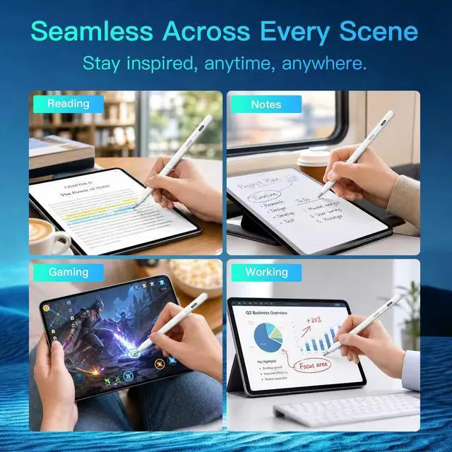 Alt view image 6 of 6 - Stylus Pen for Samsung Galaxy Tab A11+A9+Android16/1530H Life