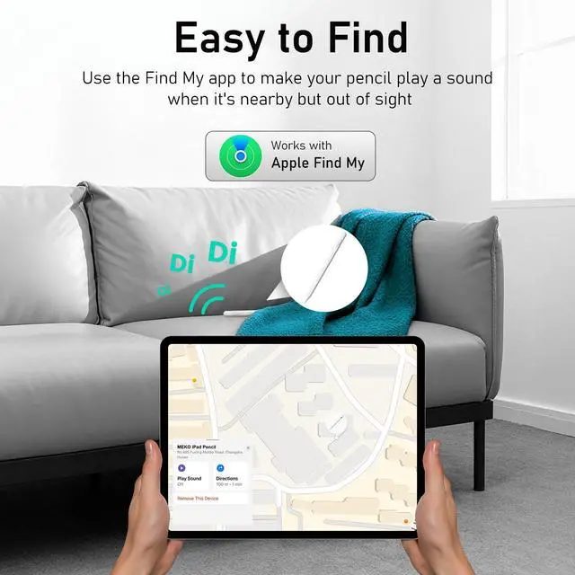 Alt view image 2 of 7 - iPad Pencil Find My, Stylus Pen for iPad with Easy Shortcuts