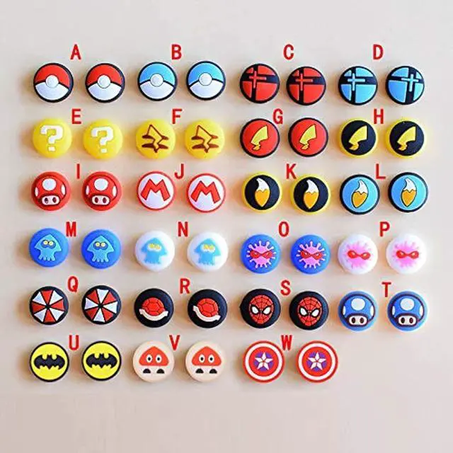 Main image of Silicone Analog Thumb Grip Stick Set Joystick Cap Thumbstick Cover Caps for Switch NS Switch Lite Controller Thumbsticks Cap (I)