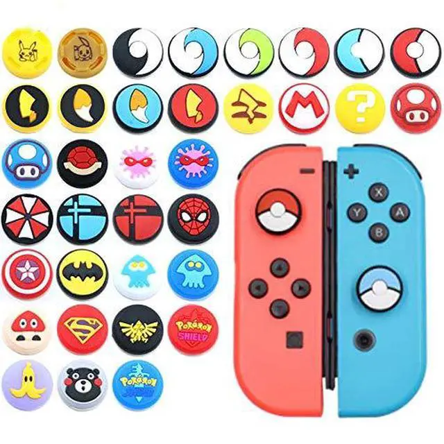 Alt view image 3 of 4 - 2PCS Silicone Analog Thumb Grip Stick Set Joystick Cap Thumbstick Cover Caps Cute Cap for Switch NS/Switch Lite Console