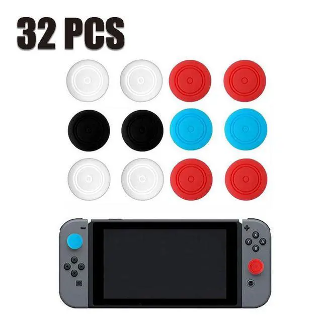 Alt view image 2 of 7 - 32 Pcs Silicone Joystick Thumb Stick Grip Cover, Analog Controller Gamepad Thumb Stick Grips Thumbsticks Joystick Cap Cover for Nintendo Switch NS Controller Joy-Con