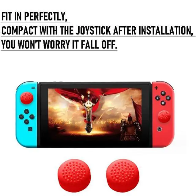 Alt view image 3 of 4 - 16 Pcs Silicone Joystick Thumb Stick Grip Covers Analog Controller Gamepad Thumb Stick Grip Caps Compatible with Nintendo Switch & Switch Lite