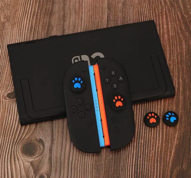 Alt view image 7 of 7 - Switch 2 Thumb Grips for Nintendo 2, Cute Joystick Caps Compatible with Nintendo Switch 2/Pro Controller/PSP/Xbox, Skin Anti-Slip Silicone Analog Stick Covers (Black)