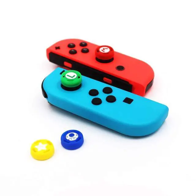 Alt view image 3 of 3 - Silicone Analog Thumb Grip Stick Set Joystick Cap Thumbstick Cover for Switch NS Controller