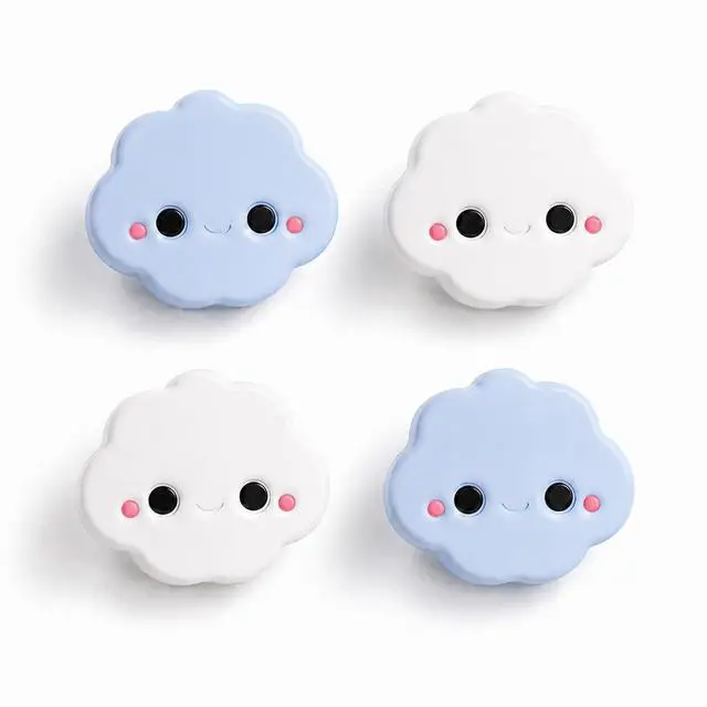 Main image of 4PCS Cute Cloud Thumb Grip Cap for Switch 2/OLED/Lite JoyCon, Silicone Skin