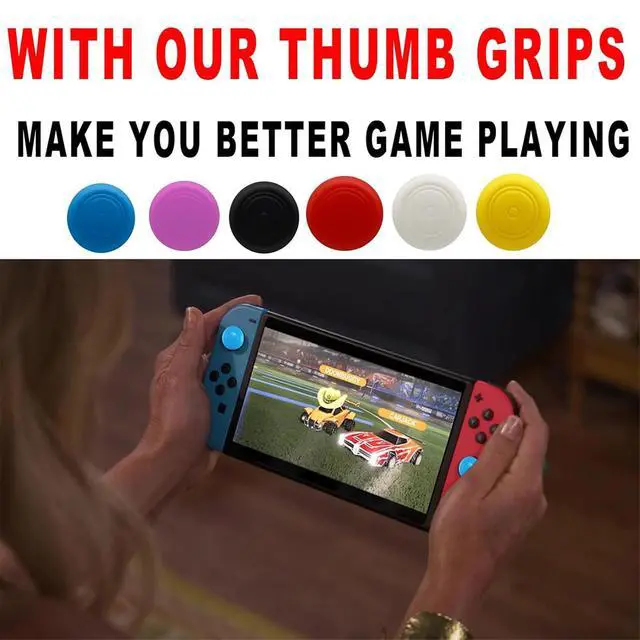 Alt view image 2 of 6 - 50 Joystick Silicone Thumb Grip Caps Cover for Nintendo Switch Lite Joy-Con