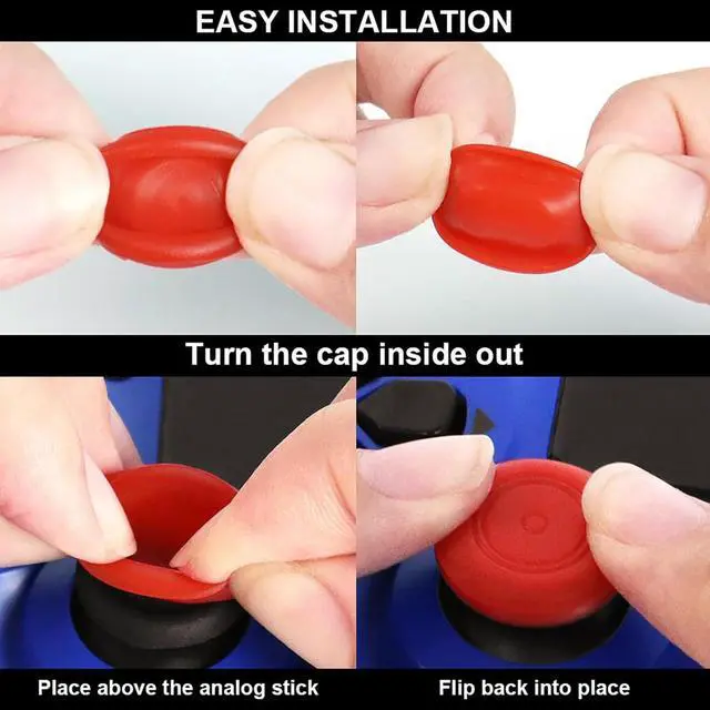 Alt view image 5 of 6 - 50 Joystick Silicone Thumb Grip Caps Cover for Nintendo Switch Lite Joy-Con