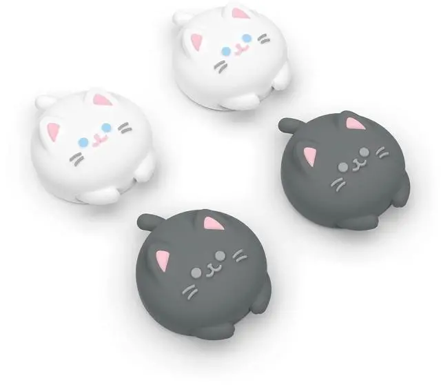 Main image of Joystick Caps for Nintendo Switch, Thumbstick Caps for Switch Lite, Analog Cover for OLED Joycon Thumb Grips - Cutie Kitty