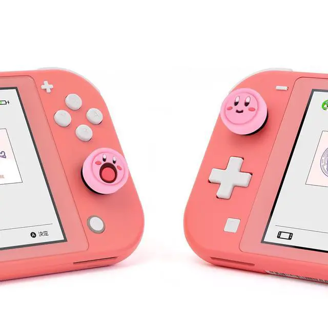 Alt view image 6 of 7 - Cute 4-Pack Thumb Grips for Switch/Switch Lite/OLED - Soft Silicone Joy Con Joystick Cover - Pink