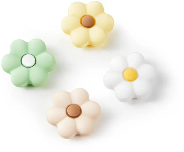 Main image of Thumb Grip Caps Compatible with Nintendo Switch, Cozy Daisy Jostick Caps for Nintendo Switch Lite/OLED, Floral Silicone Joycon Grips Cover Switch Accessories-4PCS Sage Green/White Cozy Gaming (Daisy)