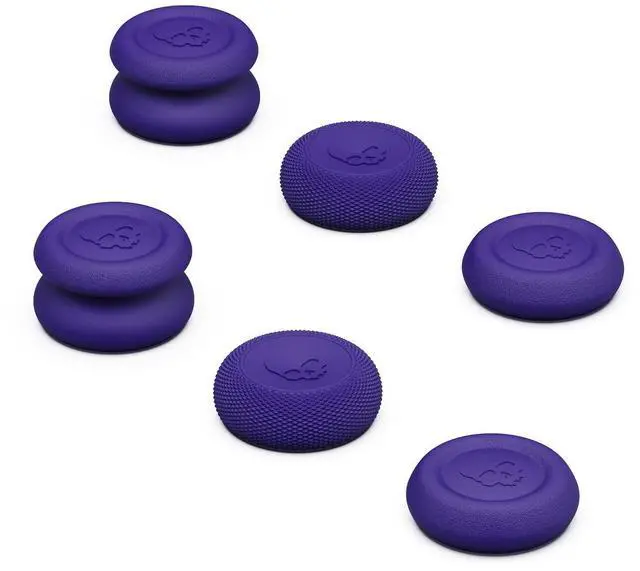 Main image of Skin, CQC and FPS Thumb Grip Set Joystick Cap Analog Stick Cap for Nintendo Switch Pro Controller & PS4 / Slim/Pro Controller- Galactic Purple, 3Pairs(6pcs)
