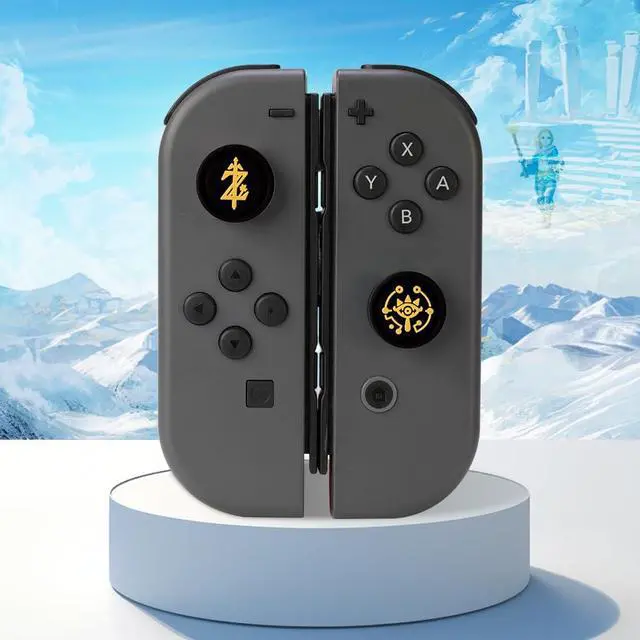 Alt view image 4 of 7 - Switch Thumb Grips, Cute Joystick Caps for Nintendo Switch Lite/Switch OLED, 4 PCS Kawaii Thumbstick Cover Analog Stick Button Cover for NS Joy Con Controller (Black Z Eyes)