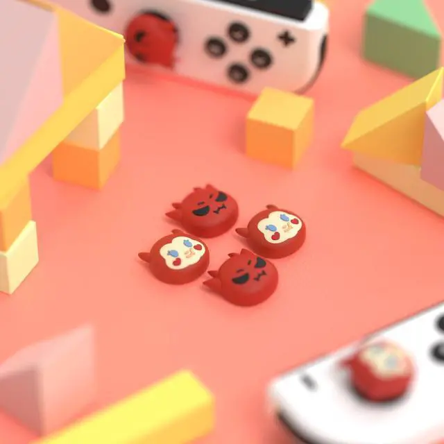 Alt view image 3 of 7 - Halloween Joystick Caps for Nintendo Switch, Thumbstick Grips for Switch Lite, Analog Cover for OLED Joycon Thumb Grip Caps - Little Devils