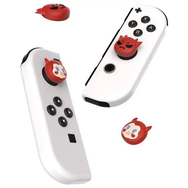 Alt view image 5 of 7 - Halloween Joystick Caps for Nintendo Switch, Thumbstick Grips for Switch Lite, Analog Cover for OLED Joycon Thumb Grip Caps - Little Devils