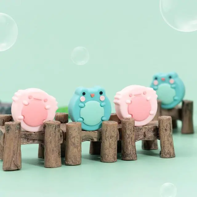 Alt view image 5 of 7 - Cute Animal Theme Silicone Joycon Thumb Grip Caps,Compatible with Nintendo Switch/OLED/Switch Lite,4PCS - Frog & Axolotl