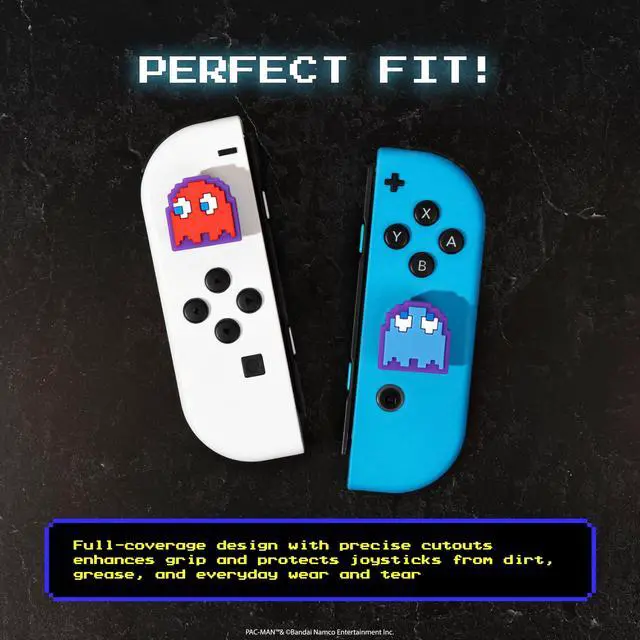 Alt view image 3 of 7 - PAC-MAN Thumb Grips Character Joystick Grip Cover Silicone Soft Caps