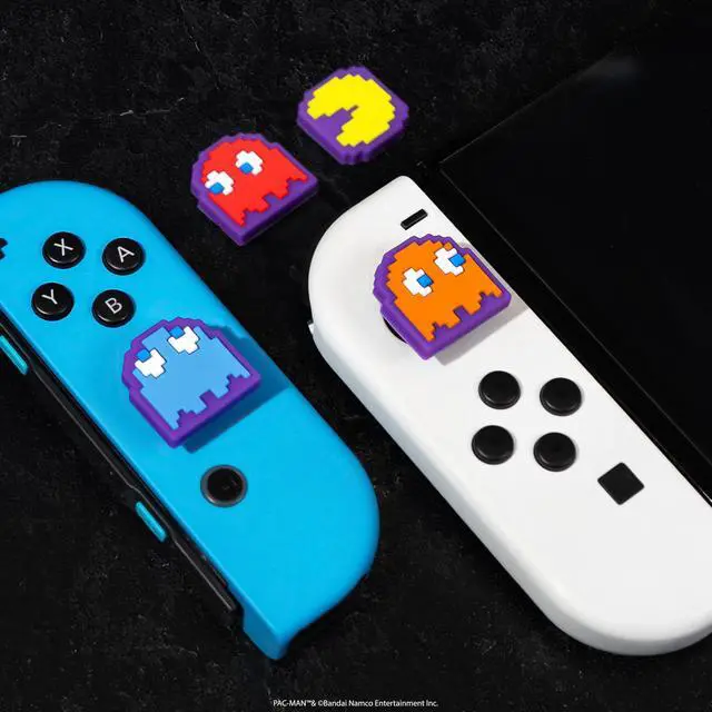 Alt view image 6 of 7 - PAC-MAN Thumb Grips Character Joystick Grip Cover Silicone Soft Caps