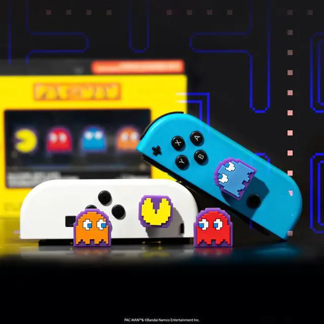 Alt view image 7 of 7 - PAC-MAN Thumb Grips Character Joystick Grip Cover Silicone Soft Caps