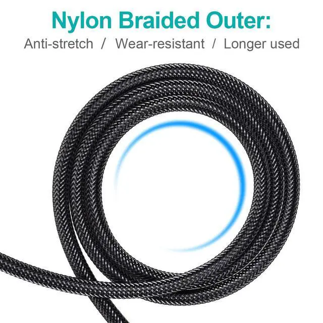 Alt view image 7 of 7 - 90 Degree Toslink Optical Cable 360 Degree Free-Rotating Plug Fiber Optic Cable S/PDIF Toslink Male to Male for Home Theater, Sound Bar, TV, PS4, Xbox,Grey (6.6ft/2m)