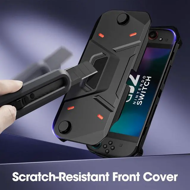 Alt view image 6 of 7 - Nintendo Switch 2 Case Shell, Hard Protective Shell 2025 -Black