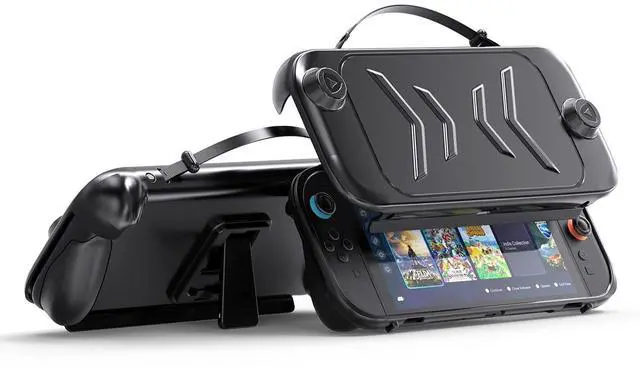 Main image of Protective Case for Nintendo Switch 2 with Grip and Front Cover, Black