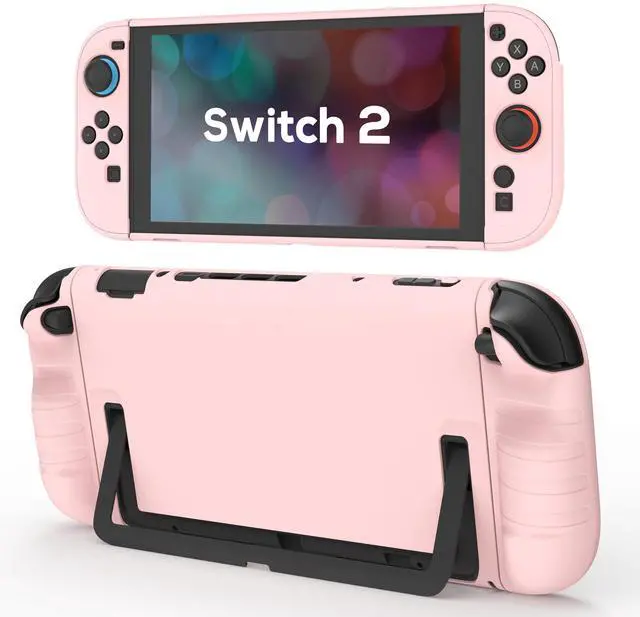 Main image of Protective Case for Switch 2, Hard PC Slim Dockable Cover Case Designed for Switch 2 2025, Game Console and Joy Con Controllers, Pink