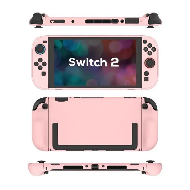 Alt view image 7 of 7 - Protective Case for Switch 2, Hard PC Slim Dockable Cover Case Designed for Switch 2 2025, Game Console and Joy Con Controllers, Pink