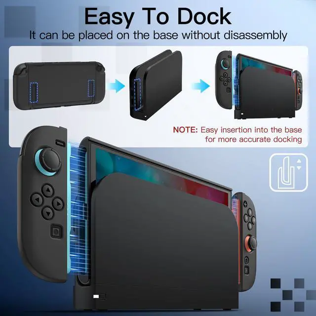 Alt view image 4 of 7 - Slim Dockable Case for Nintendo Switch 2, Black